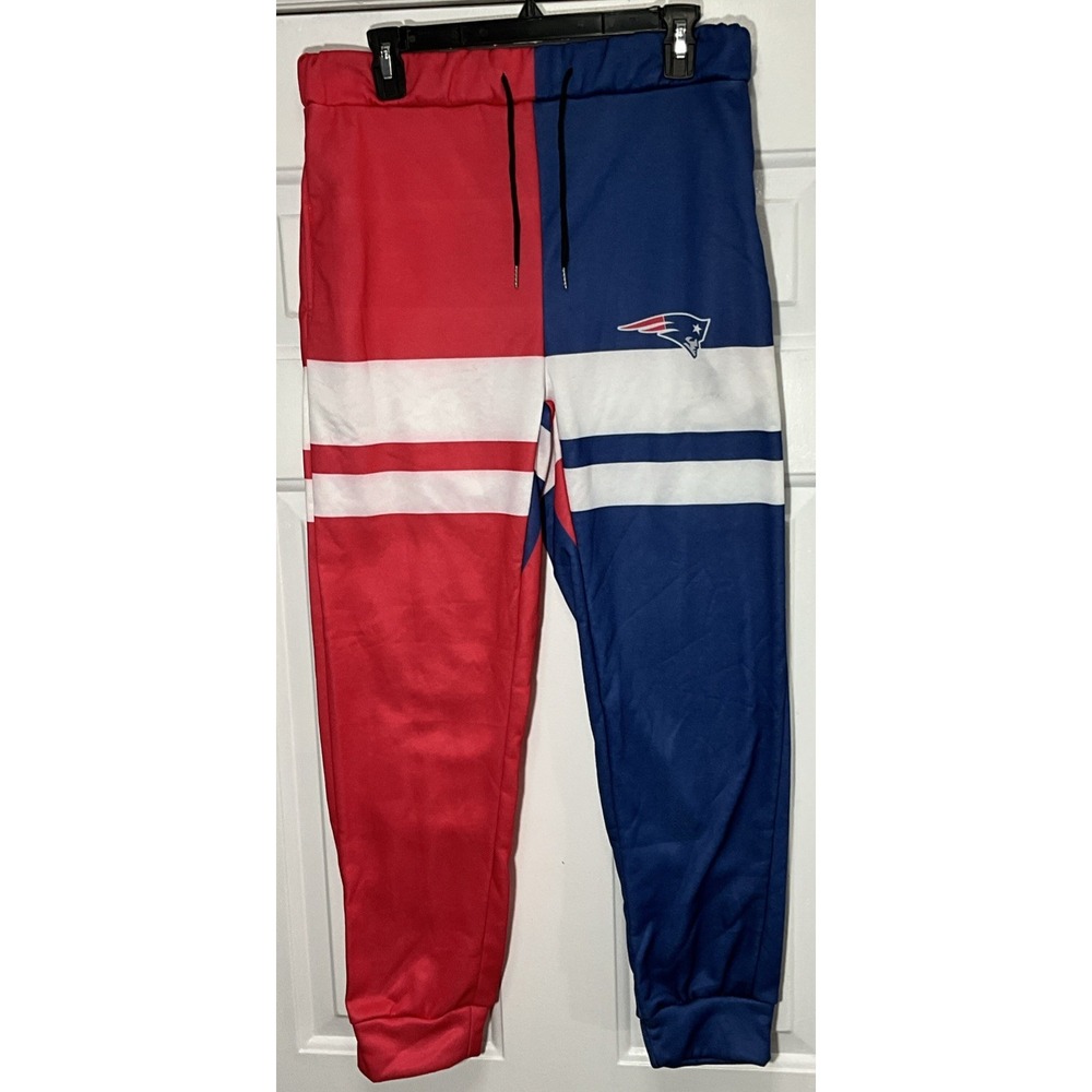 NFL Football New England Patriots Red/White/Blue Jogger/Sweatpants Men's XL